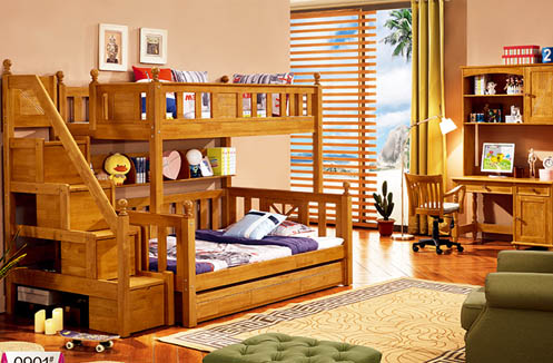 Giường tầng trẻ em gỗ tự nhiên LSL0901