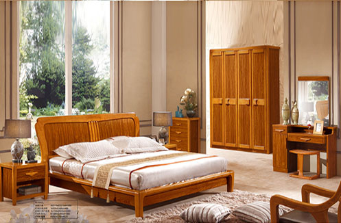 Bộ phòng ngủ đẹp gỗ tự nhiên CNS3A007