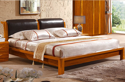 Giường ngủ gỗ tự nhiên nhập khẩu CNS3A008